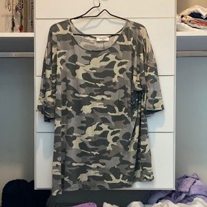 Camo short sleeve shirt